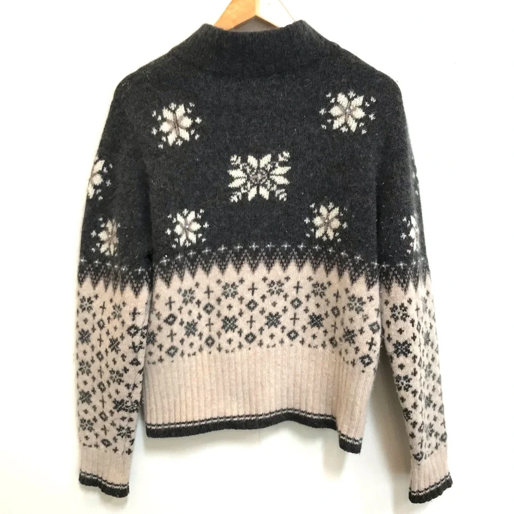 Vintage 90’s Valerie Stevens Fur Blend Embroidered Cardigan (M) - Picture 2 of 7